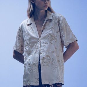 UO Leo Souvenir Button-Down Top